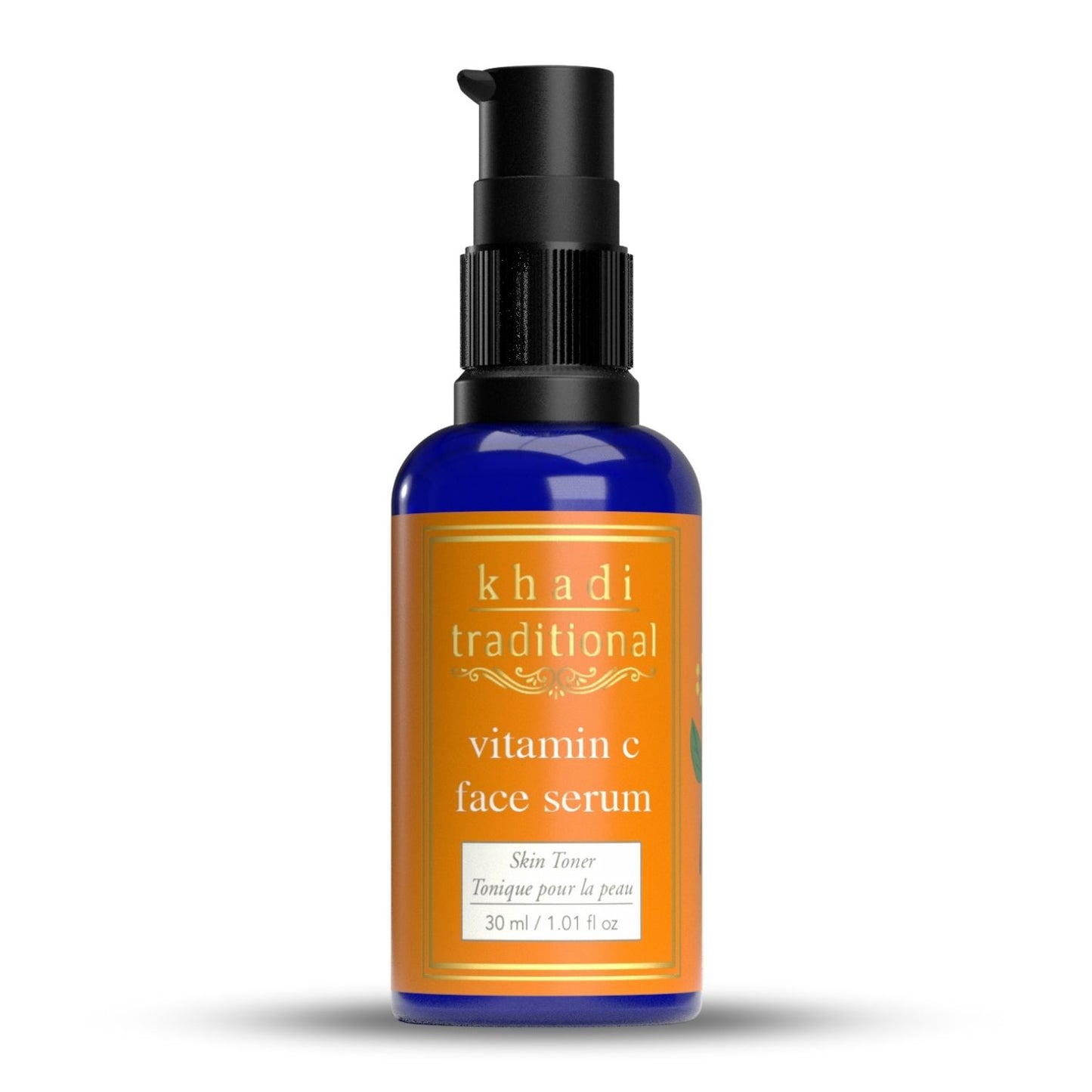 Khadi Traditional 20% Vitamin C Brightening Face Serum for Glowing Skin, Reduces Dark Spots & Pigmentation (All Skin Types) - 30 ml
