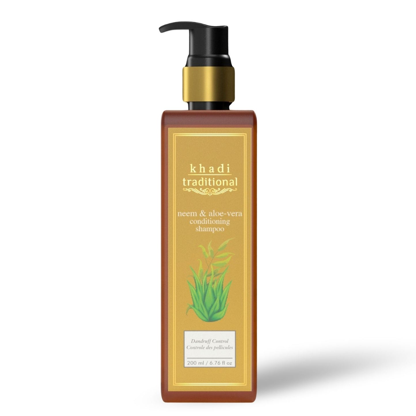 Khadi Traditional Neem & Aloe - Vera Shampoo for Women & Men | Strengthen & Smooth Dry and Frizzy Hair(200ml)